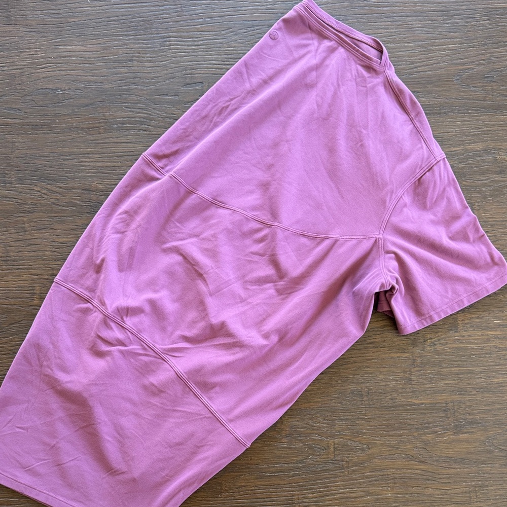 lululemon Back in Action Short Sleeve Shirt Top Mauve
